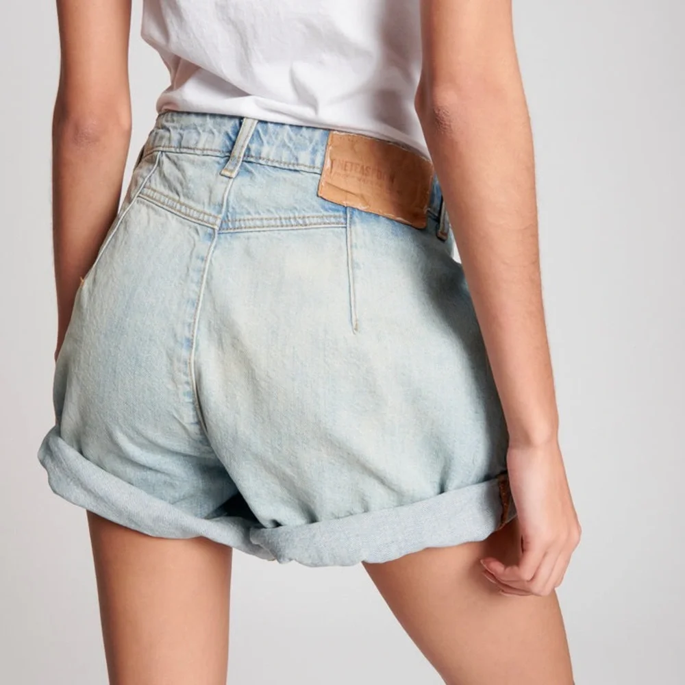 One Teaspoon Casanova Streetwalker High Waist Denim Shorts Sz 24 Rolled Hem